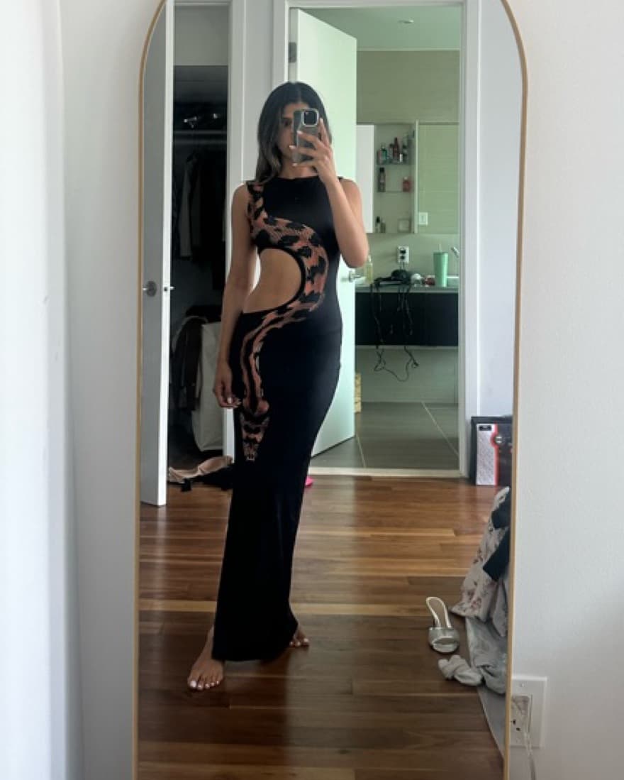 Viper Cut Out Maxi Dress - Image 6