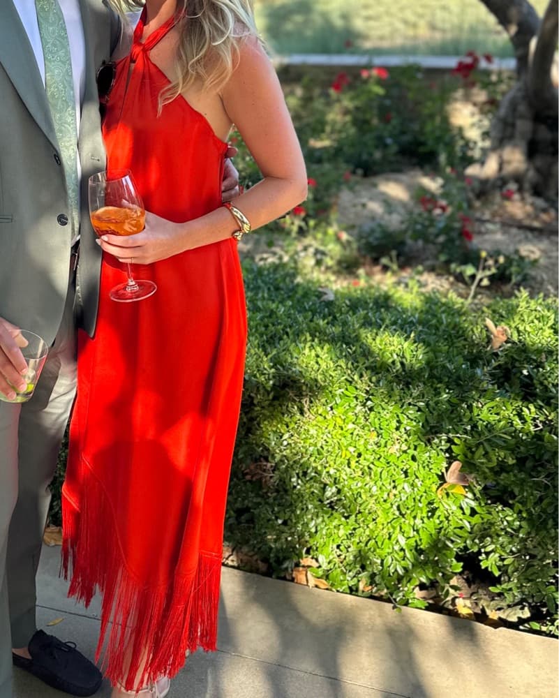 Satin Fringe dress  - Image 2