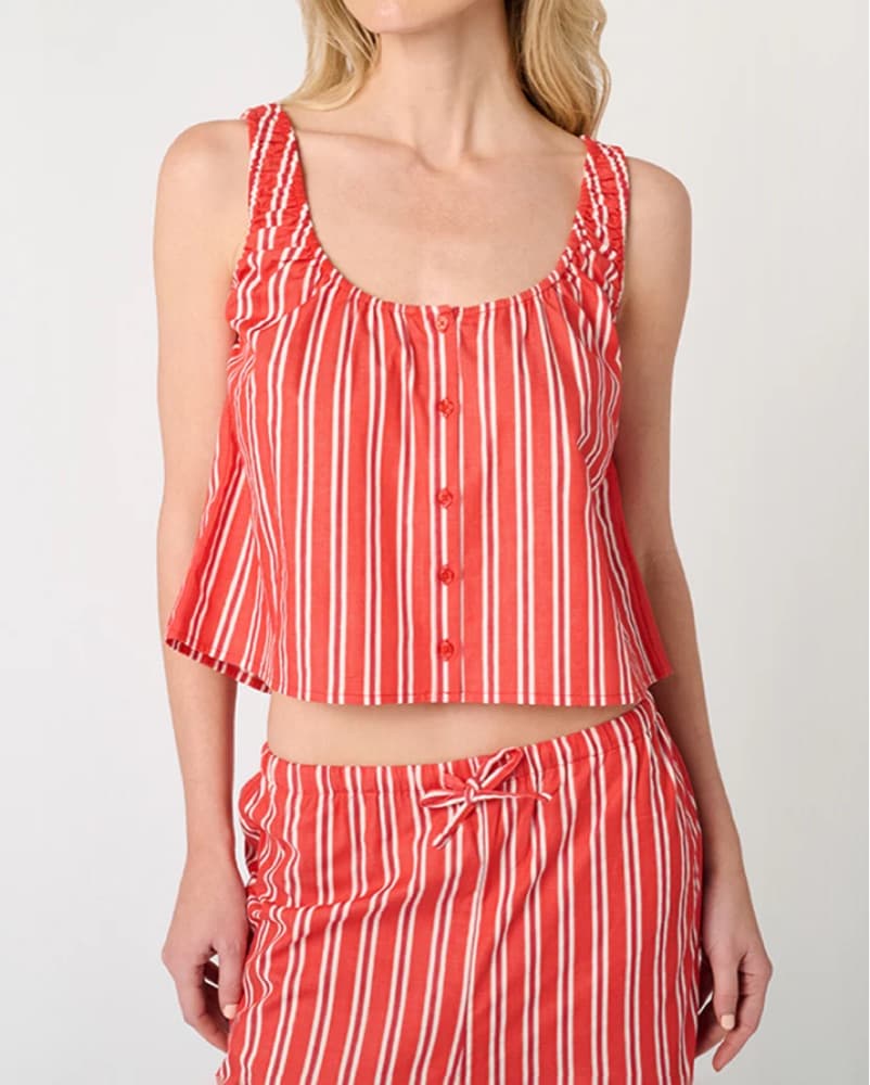 WeWoreWhat Red Stripe Scoop Neck Tank - Image 1
