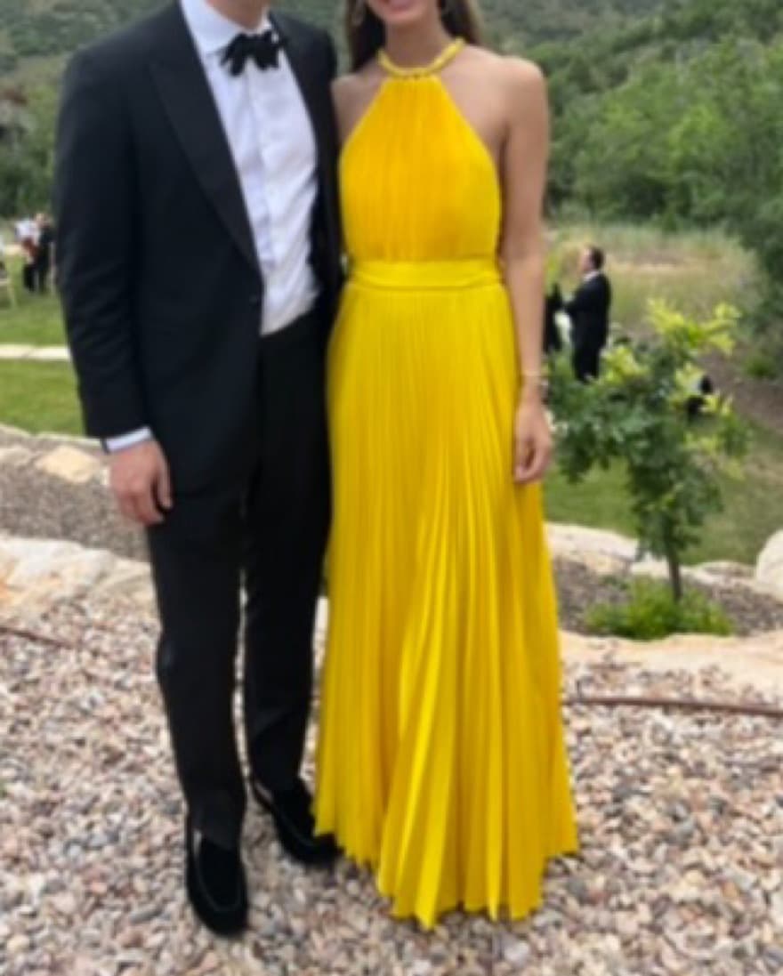 Alice and Olivia Yellow Gown - Image 4