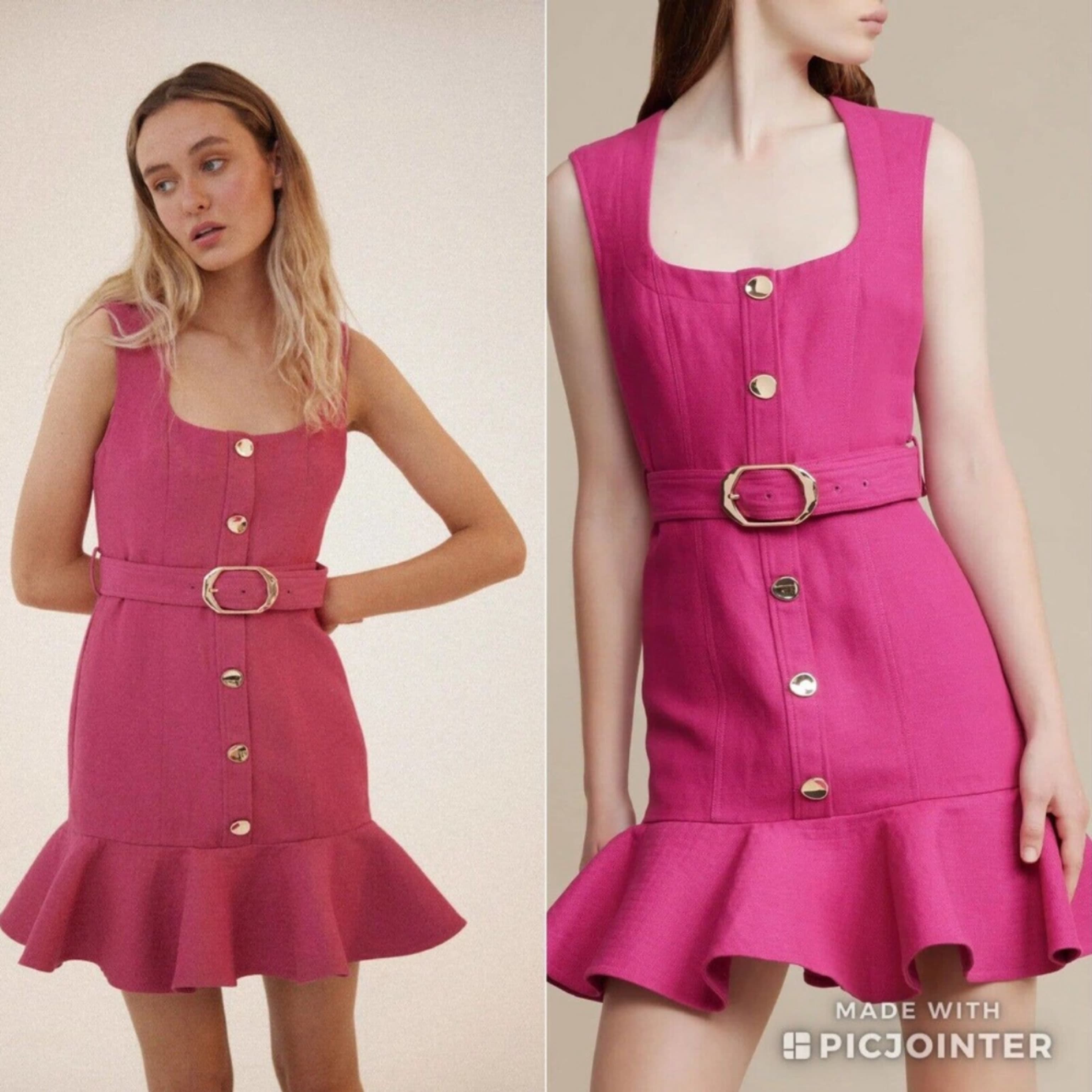 Acler Pink Mini Dress Us4 - Image 2