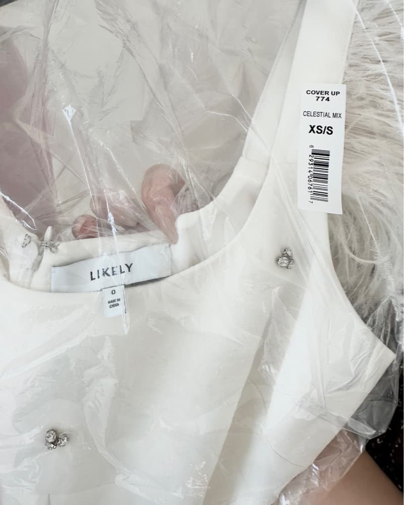  Likely Cameron Midi Dress in White - Image 4