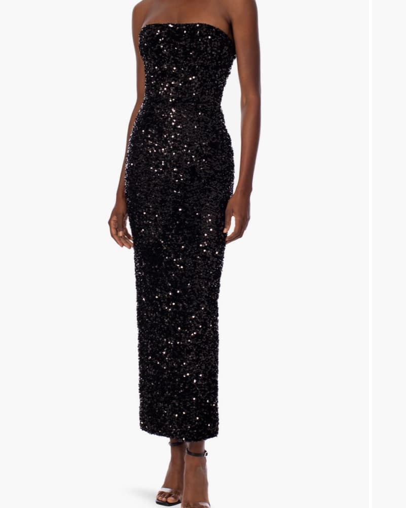 Helsi Black Sequined Dress - Image 2