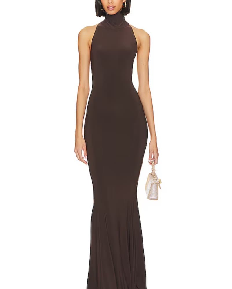 Norma Kamali Halter Gown - Image 1