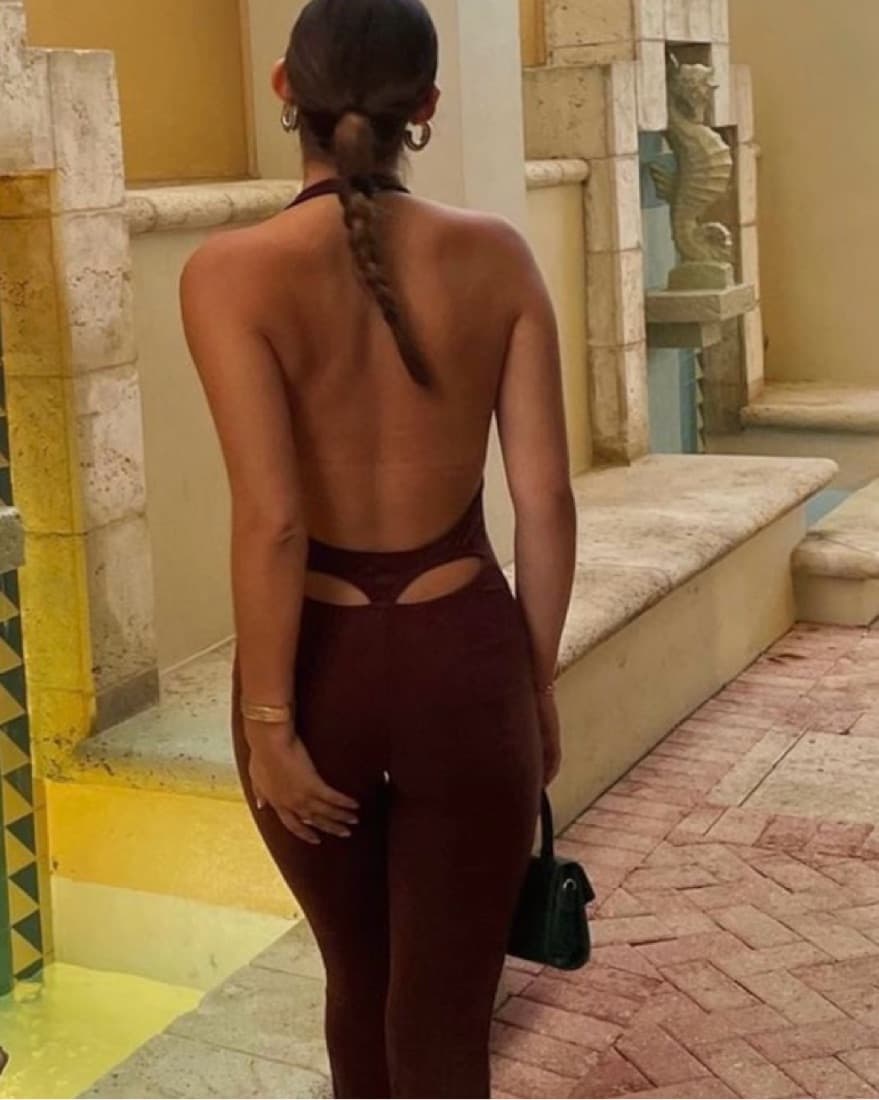 Brown Terry Cloth Bodysuit - Image 2