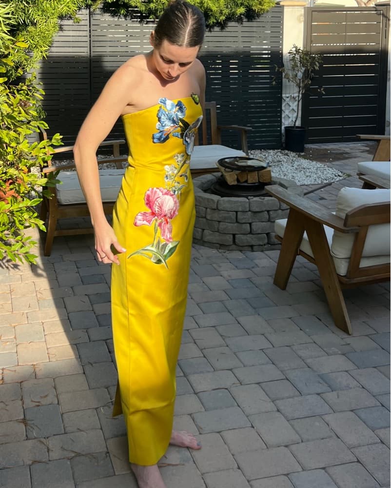 NWT Leo Lin Floral Gown - Image 3