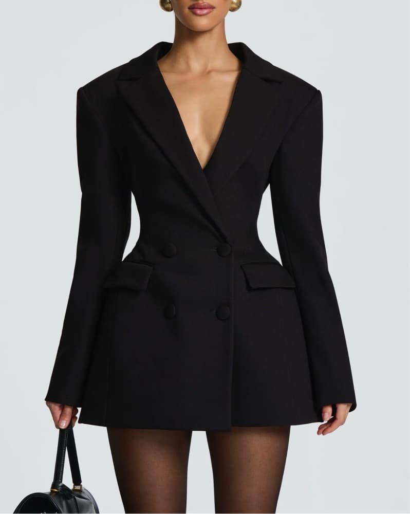Babyboo Black Blazer Dress - Image 1