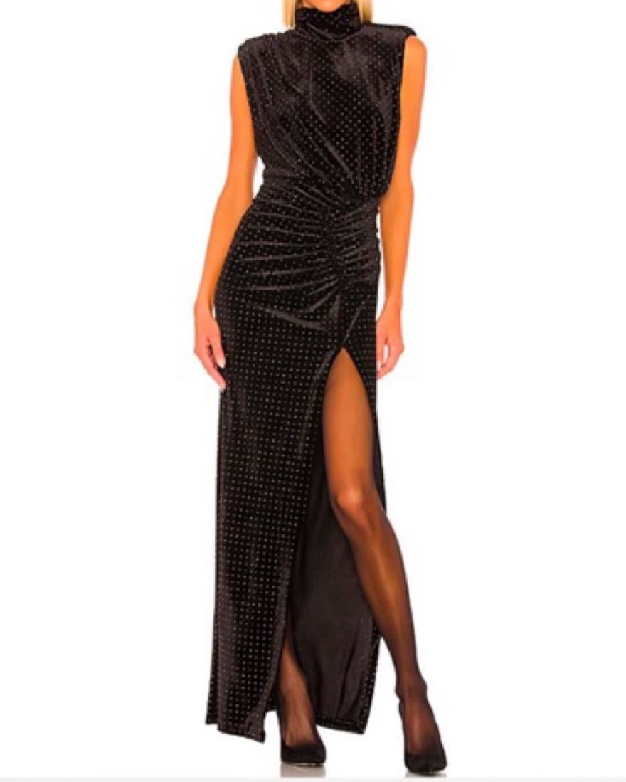 Ronny Kobo Venette Studded Velvet Gown - Image 4