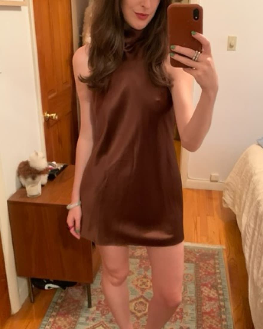 Katayouns Halter Backless Mini Dress - Image 5
