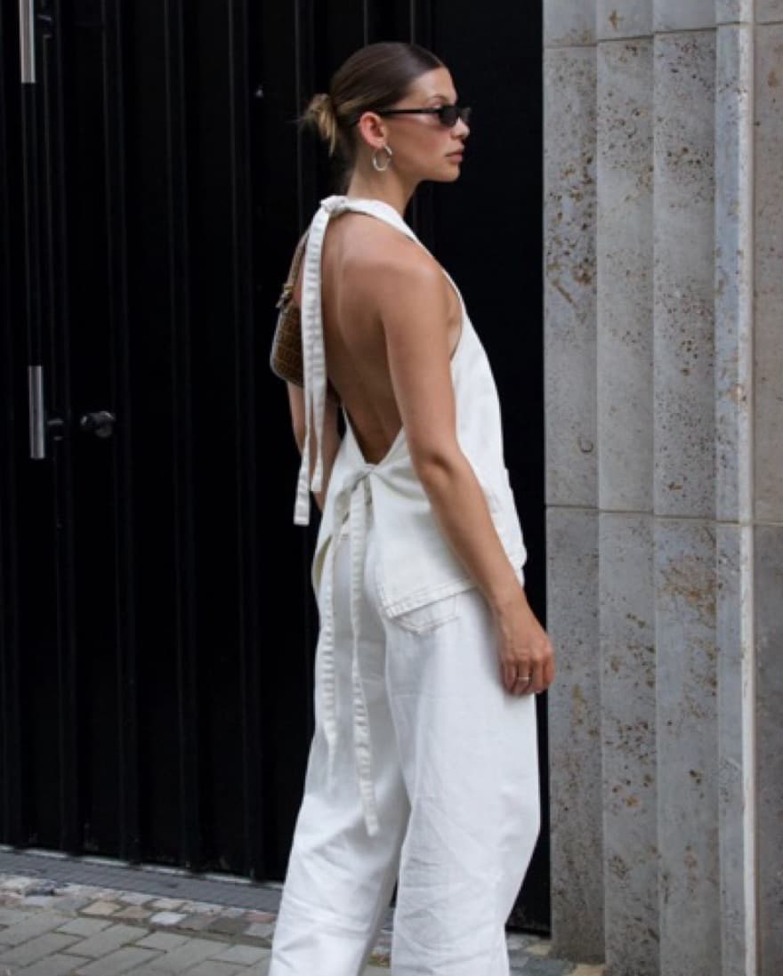 Lioness Denim Halter Top - Image 1
