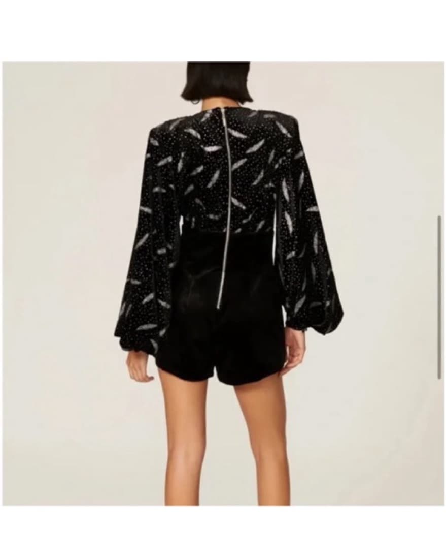 Bronx and Banco Velvet Romper - Image 3