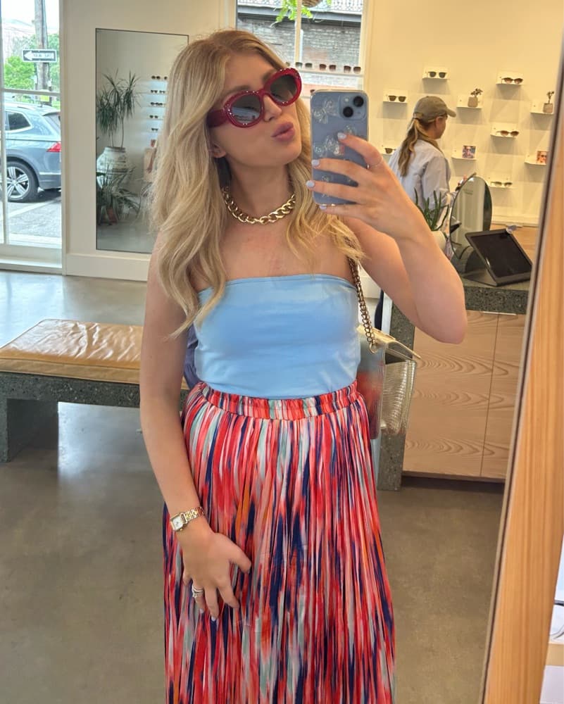 Vibrant Pleated Pants - Image 2
