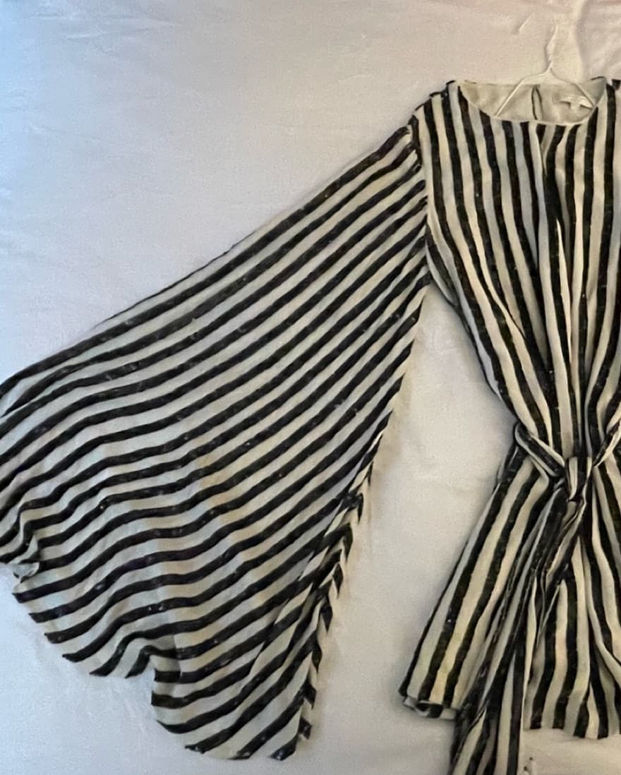 Caroline Constas Striped Sequin Dress - Image 4