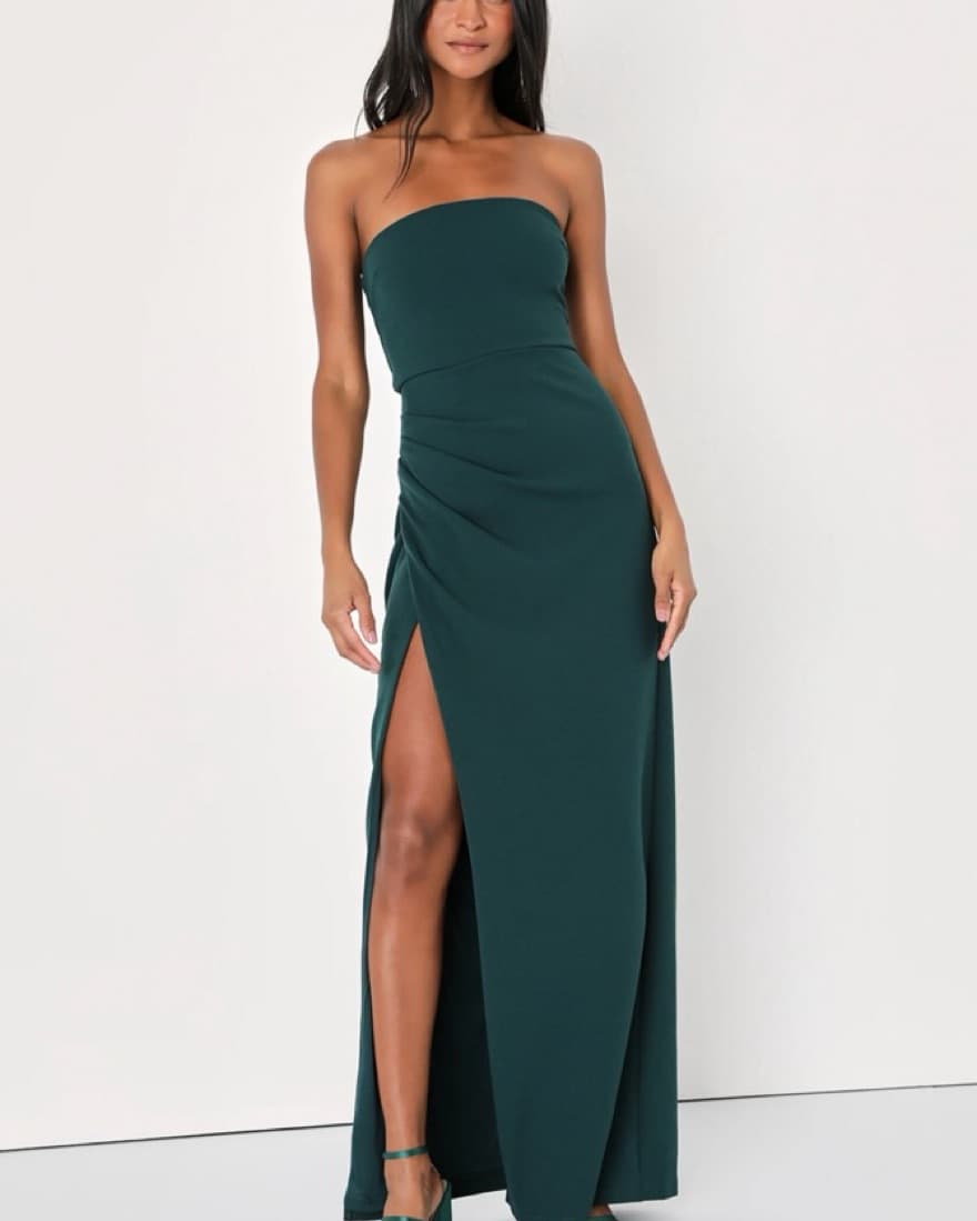 Emerald Green Lulus Gown - Image 1