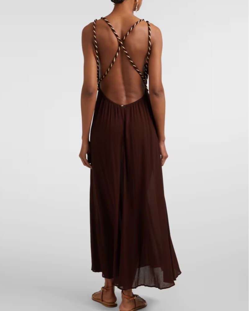 Poupette St. Barth Grecian Halter Dress - Image 3