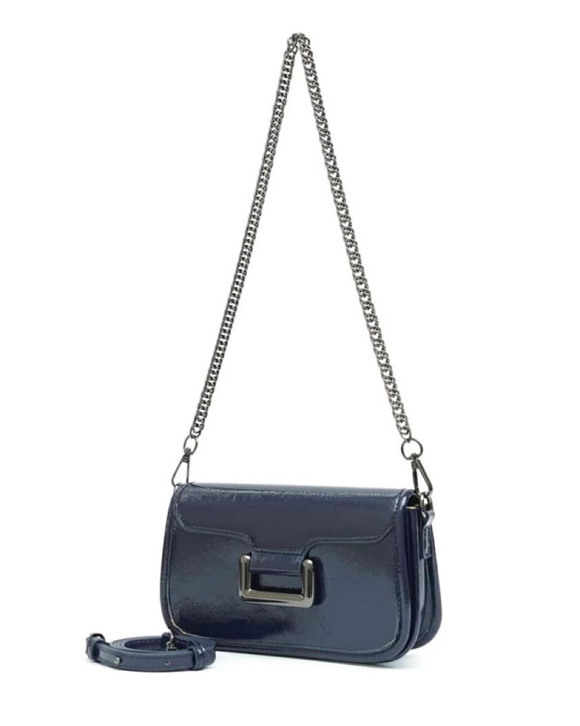 Blue Leather Crossbody - Image 2