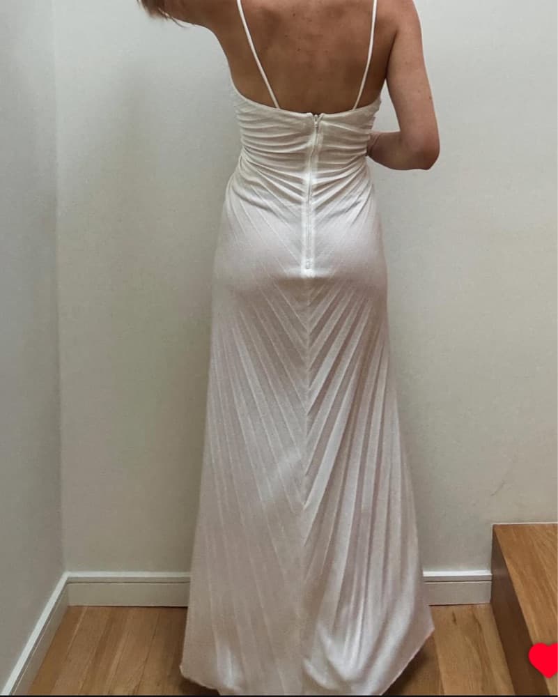 1970s Ruched maxi Dress - Image 2