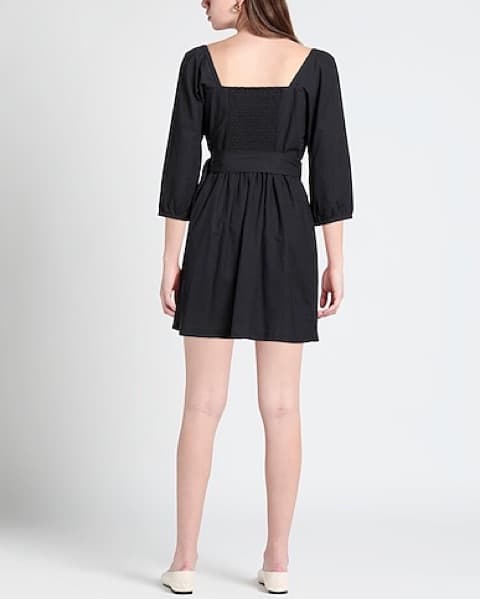 ba&sh Long Sleeve Black Button Dress - Image 3