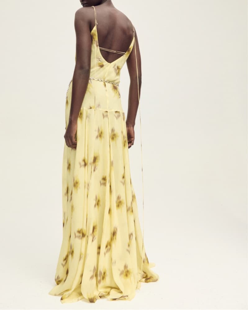 FLOOR LENGTH YELLOW DRESS - Image 2