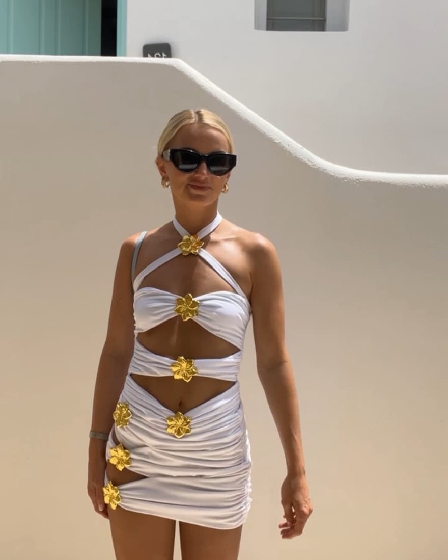 Cin Cin Diamond Cut Out Swim Set - Image 3
