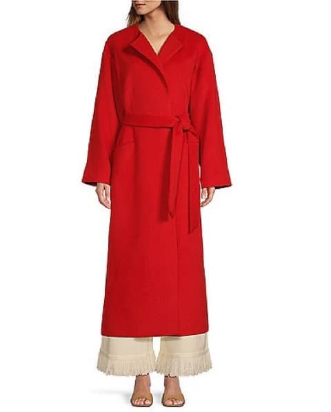 Red Wrap Coat by Elizabeth Damrich - Image 2