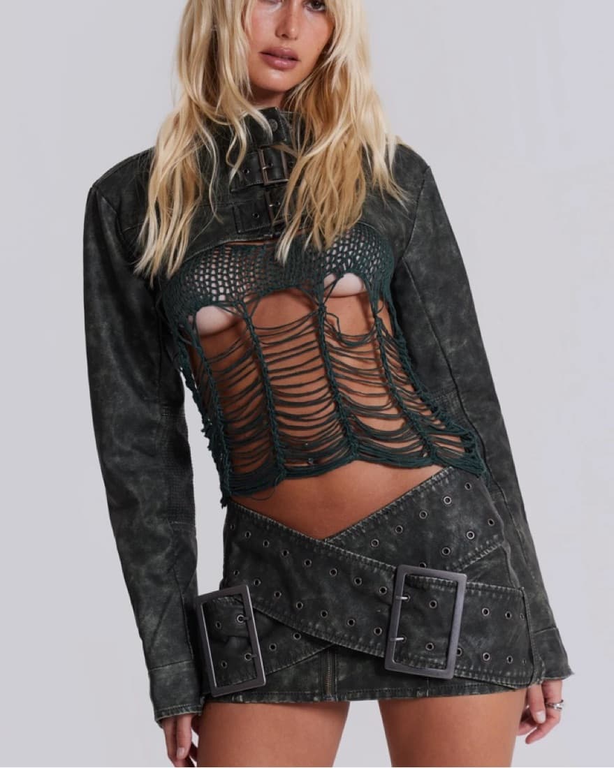 Jaded London Assasin Micro Mini Skirt - Image 2