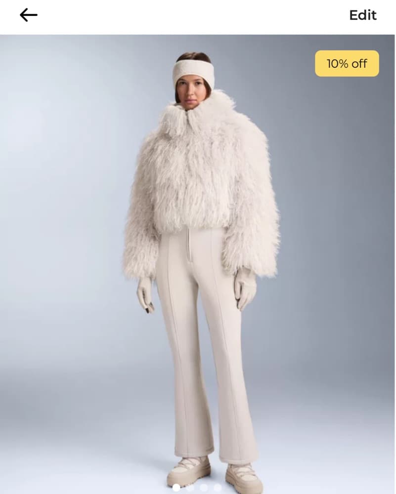 Ski Suit With Removable Fur  Jacket - Image 1