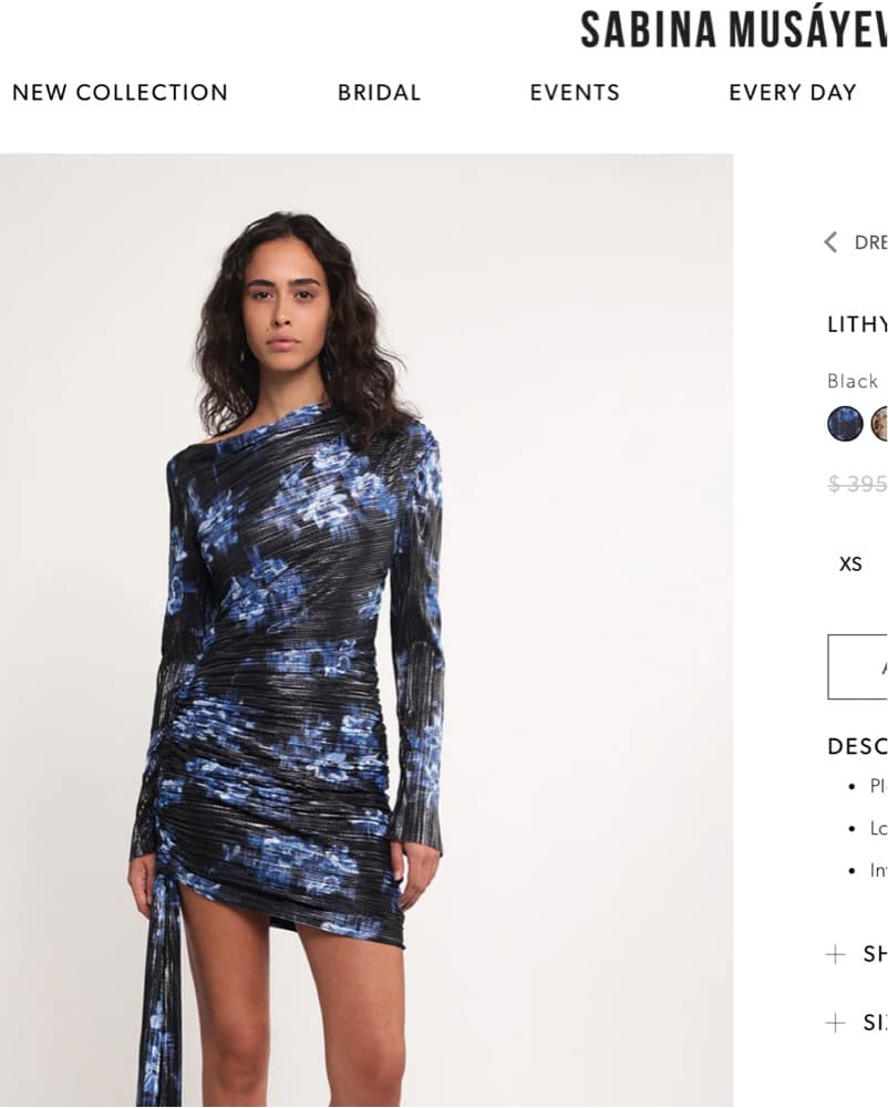 Sabina Musayev Lithyia Dress - Image 1