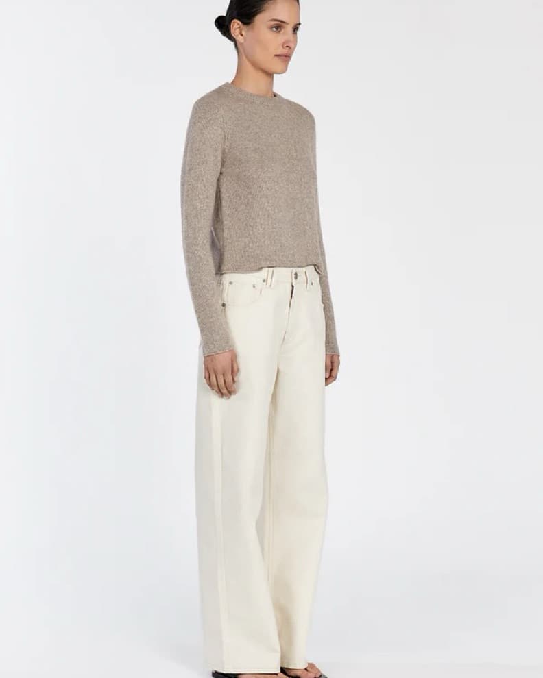 Imogene Oat Marle Knit Top - Image 4