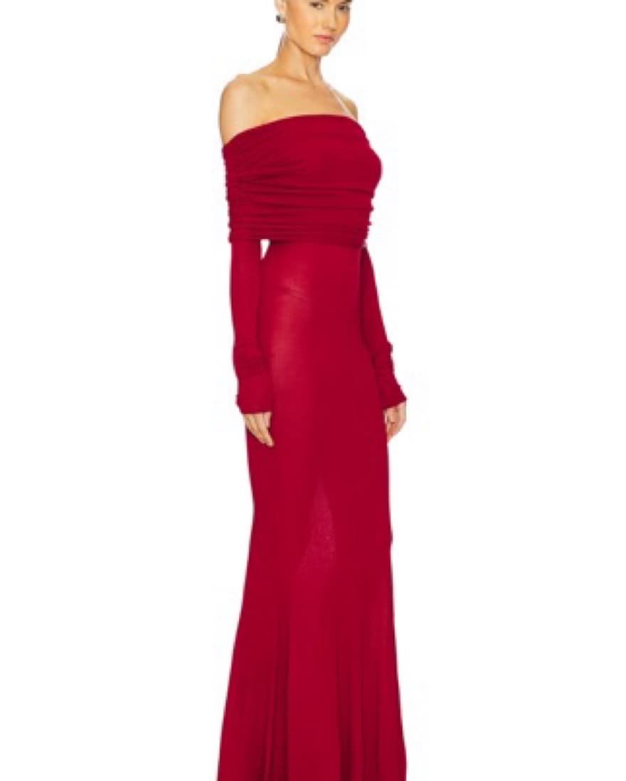 Marren Knit Dress In Red From LPA - Image 2