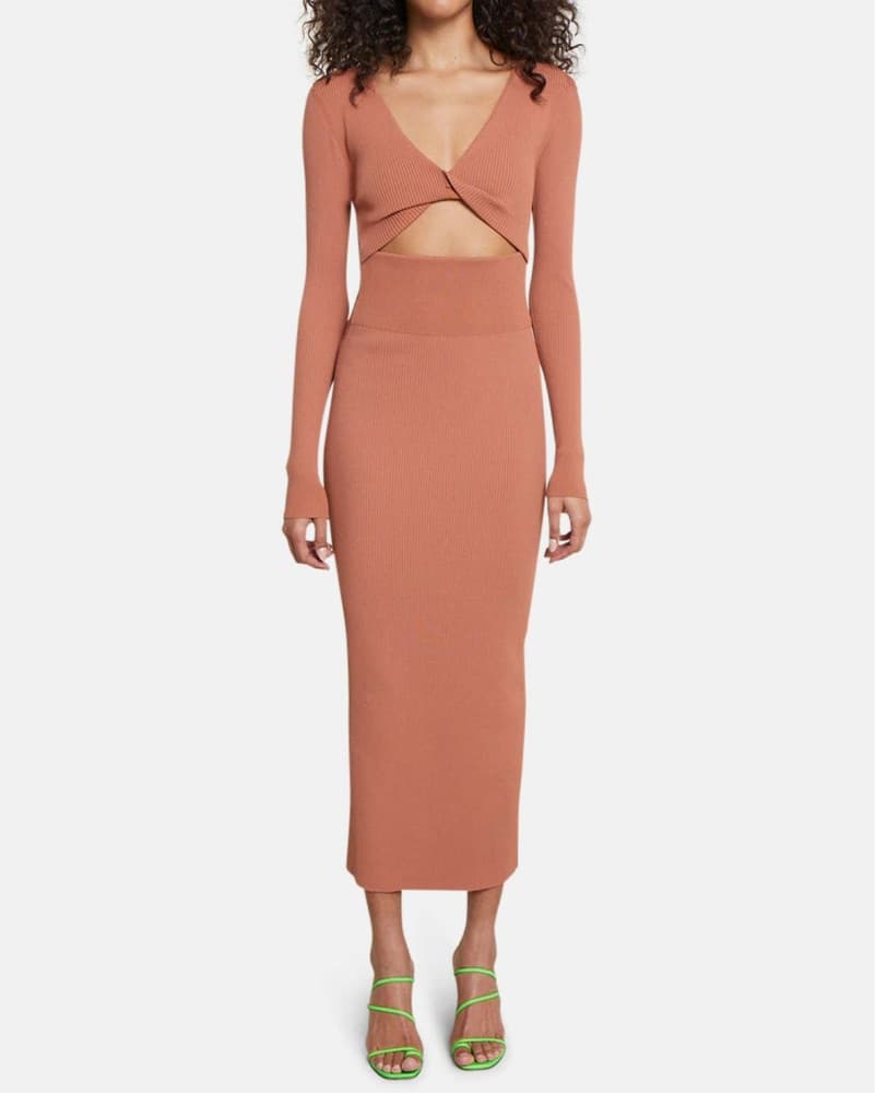 ALC Madison Knit Midi Dress - Image 1