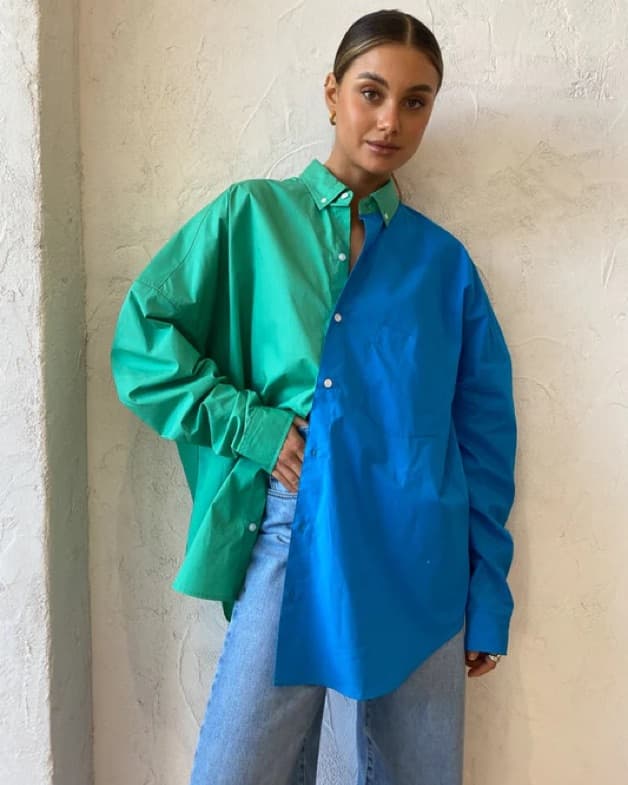 BLANCA two Tone Button Up   - Image 1