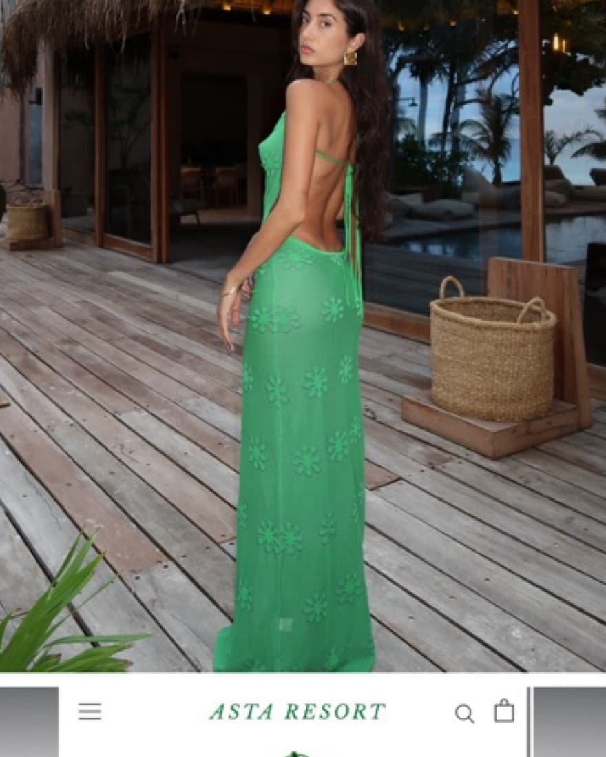 Asta Resort Jade Dress Green - Image 4