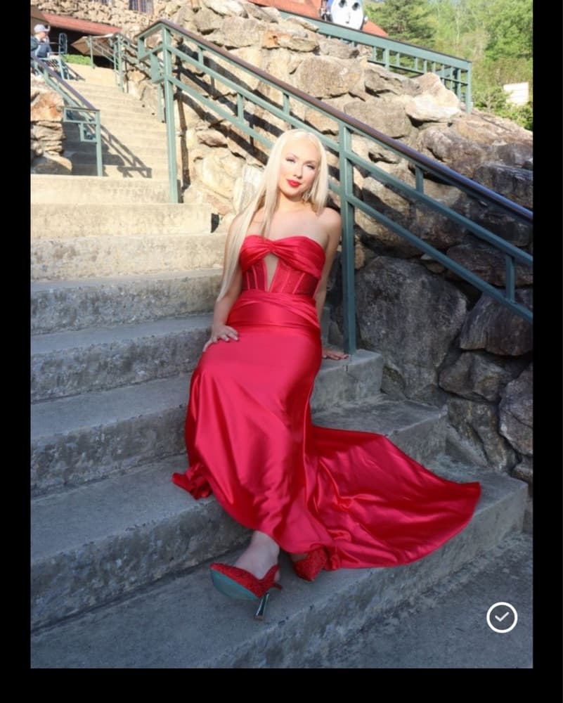 Red Prom Dress - Image 1