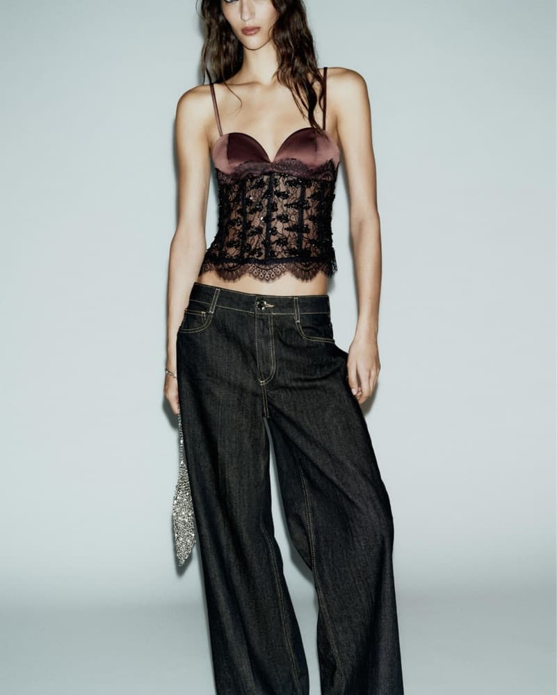 Captivating Lace and Satin Camisole - Image 2