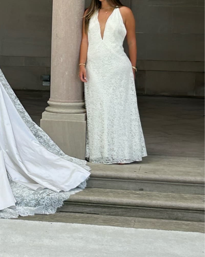 Michael Lo Sordo Lace Gown - Image 5