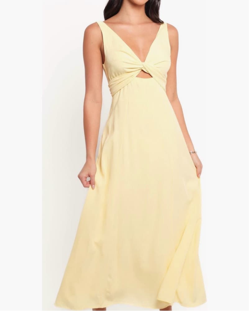 Butter Yellow Petal & Pup dress  - Image 1