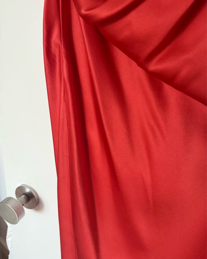 Red Giuseppe Di Morabito Silk Gown - Image 6