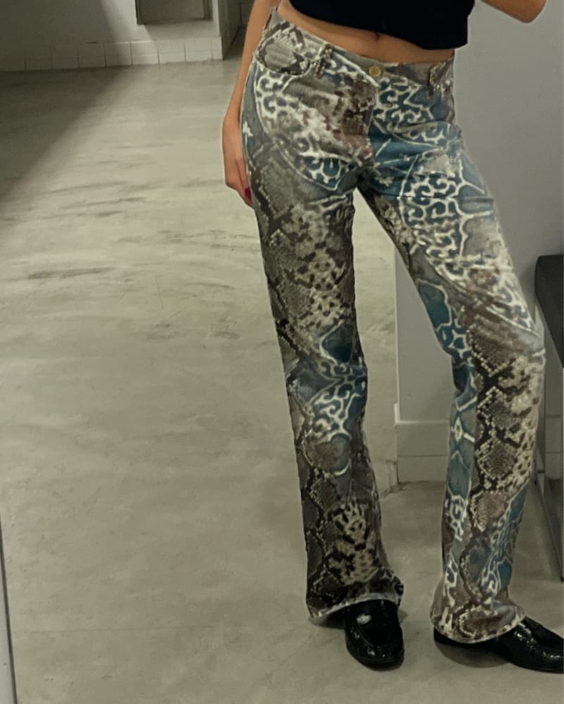 Vintage Cavalli Leopard/Snake Pants  - Image 1