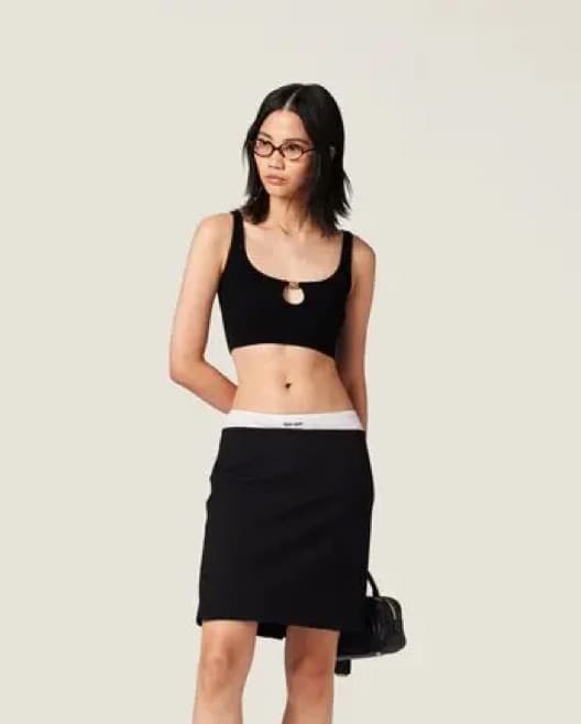 MiuMiu - Black Tank Top - Image 2
