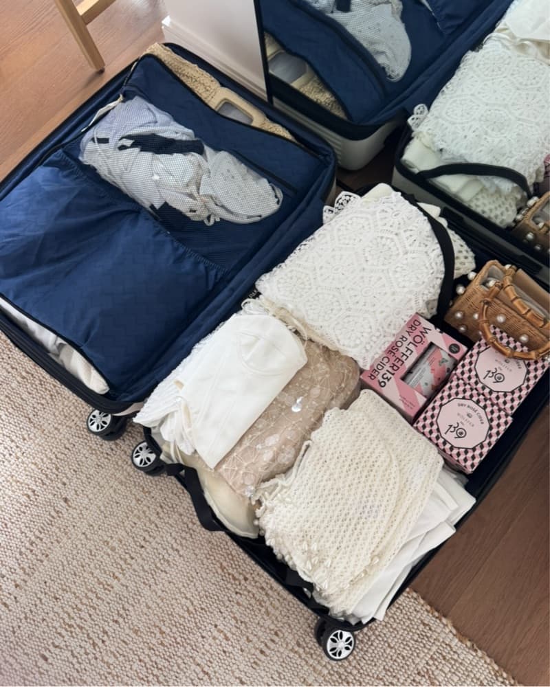 White XL Check In Suitcase For Trip - Image 2