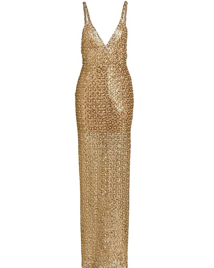 Bronx And Banco Allegra Gown Gold Sequin - Image 2