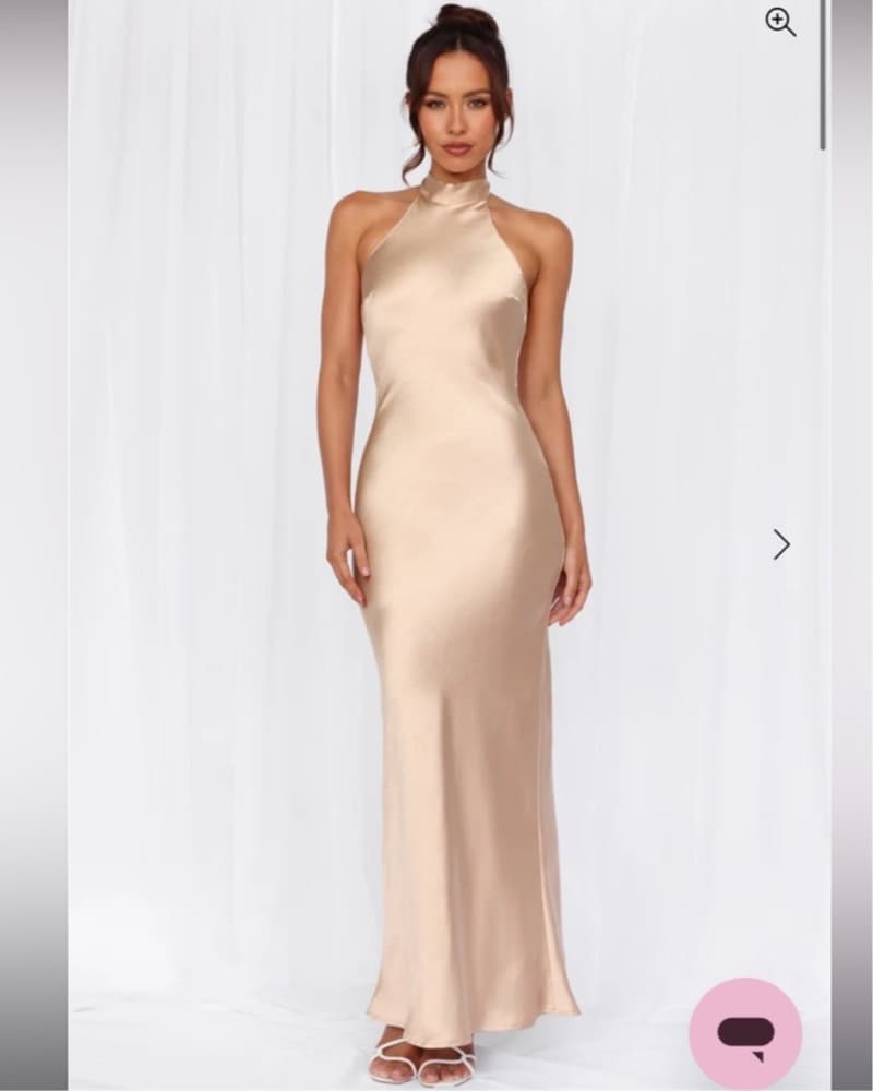 Hello Molly champagne halter Dress - Image 2