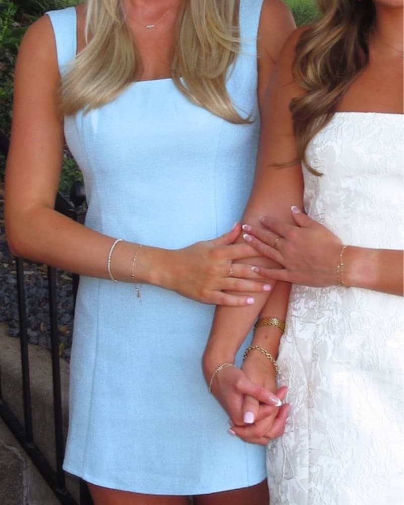 More To Come Blue Bow Dress - Image 4