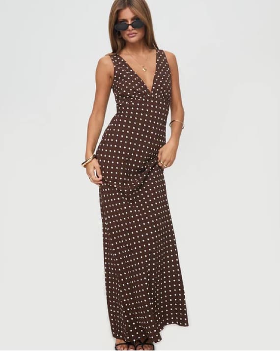 Chic Polka Dot Maxi Dress - Image 2