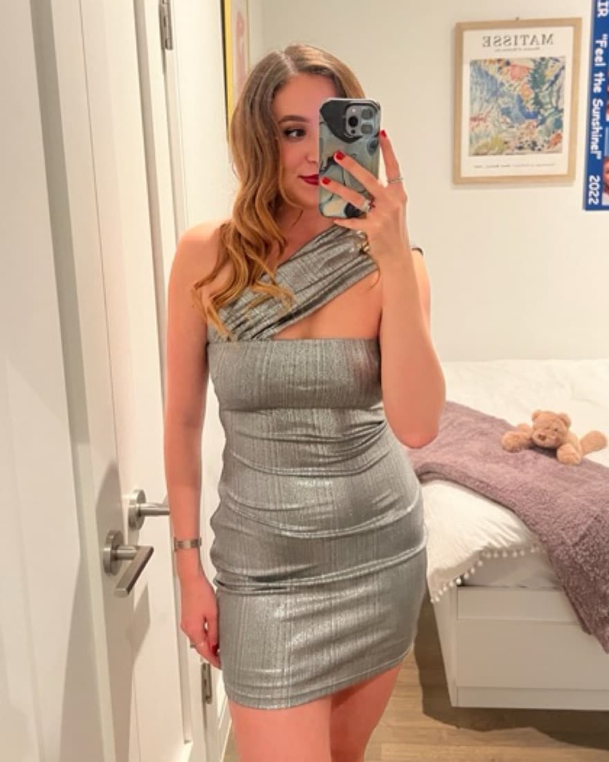 Metallic Mini Dress - Image 1