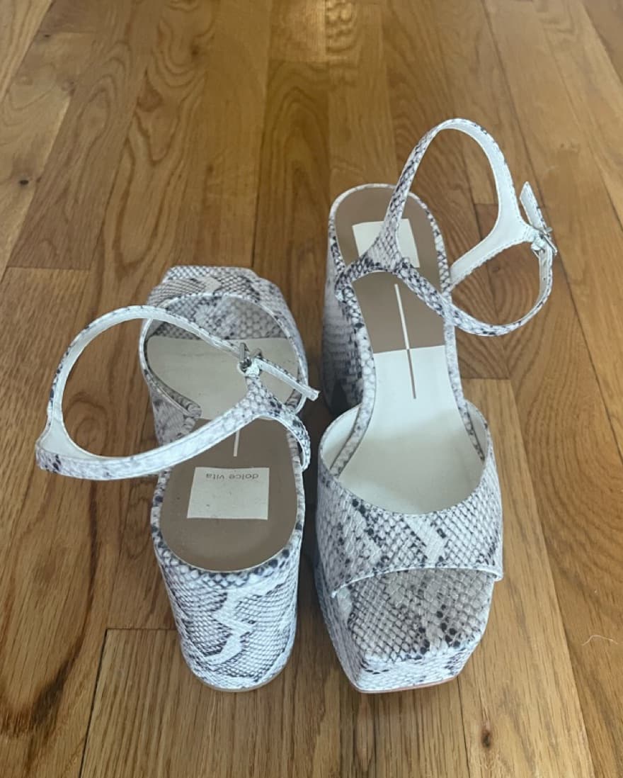 Dolce Vita Snakeskin Platform Sandal - Image 4