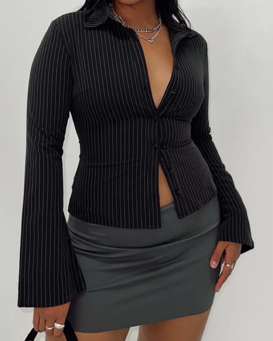 Princess Polly Anni Stripe Shirt  - Image 1