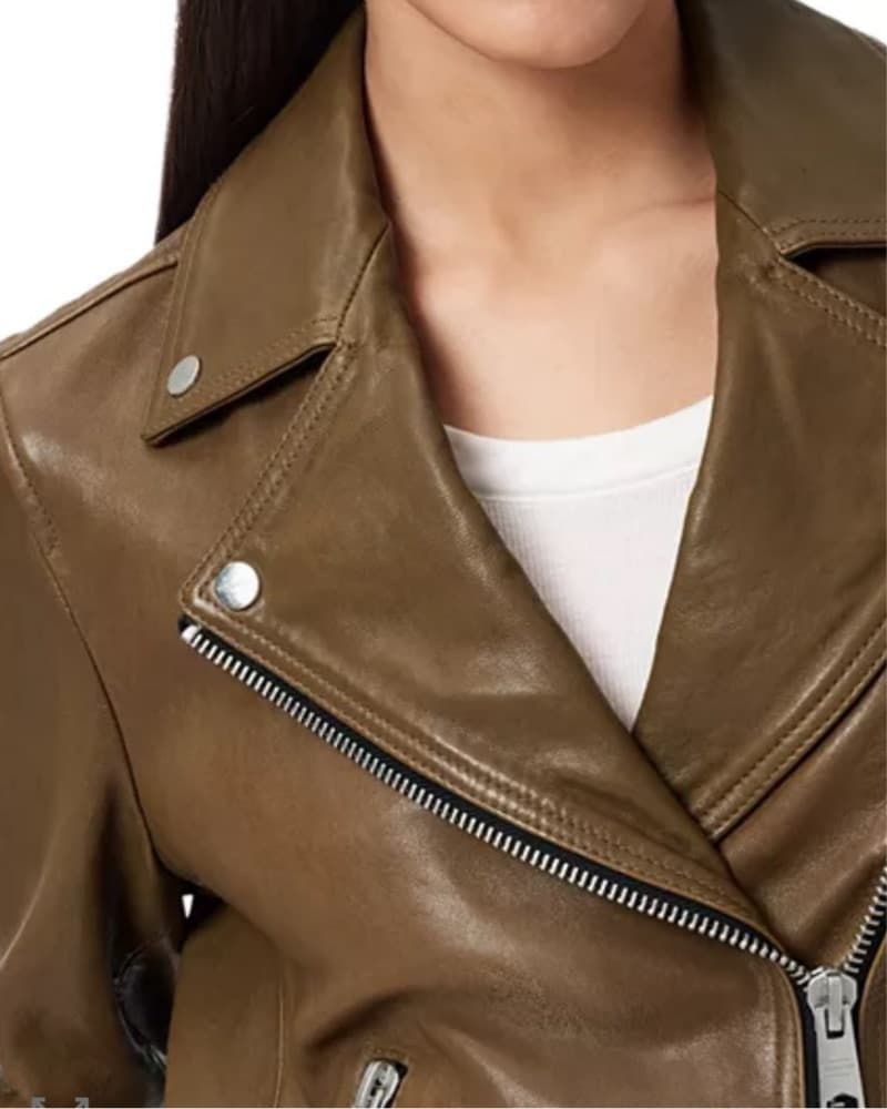 Rag & Bone - Brown Leather Jacket  - Image 4