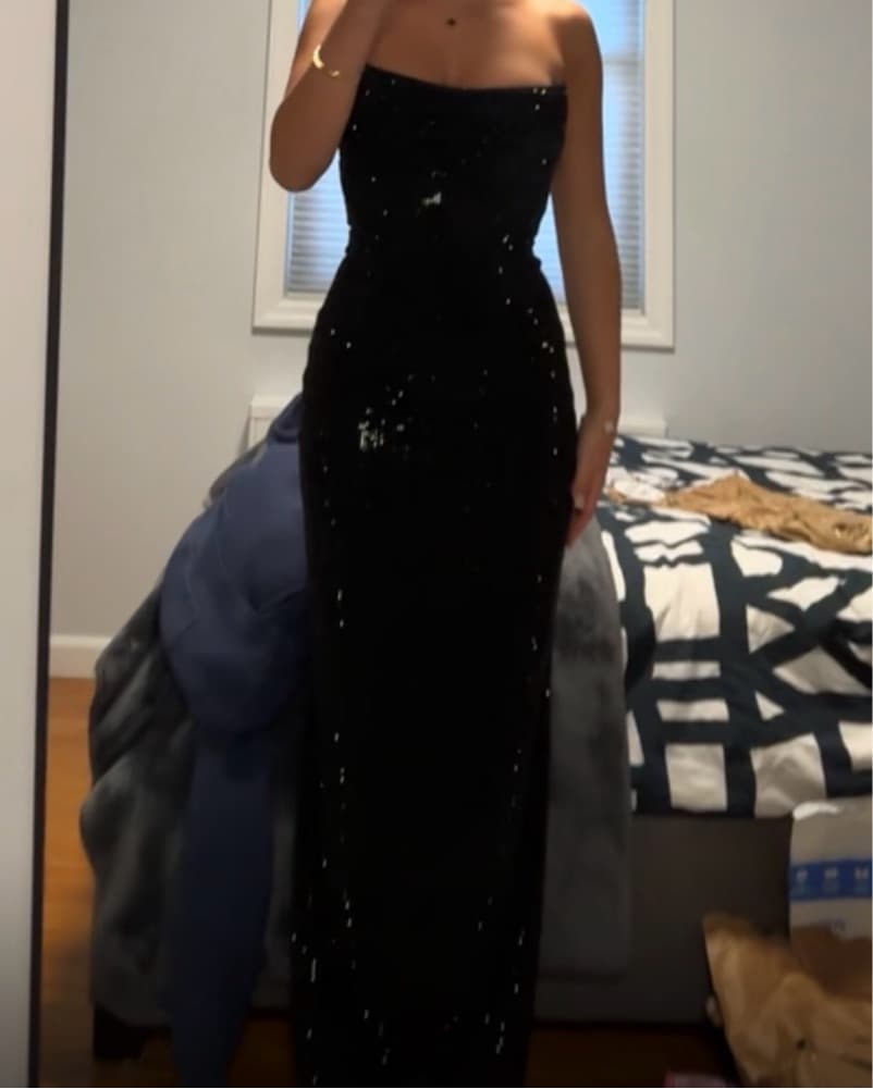 Babyboo Sparkle body con strapless dress - Image 1